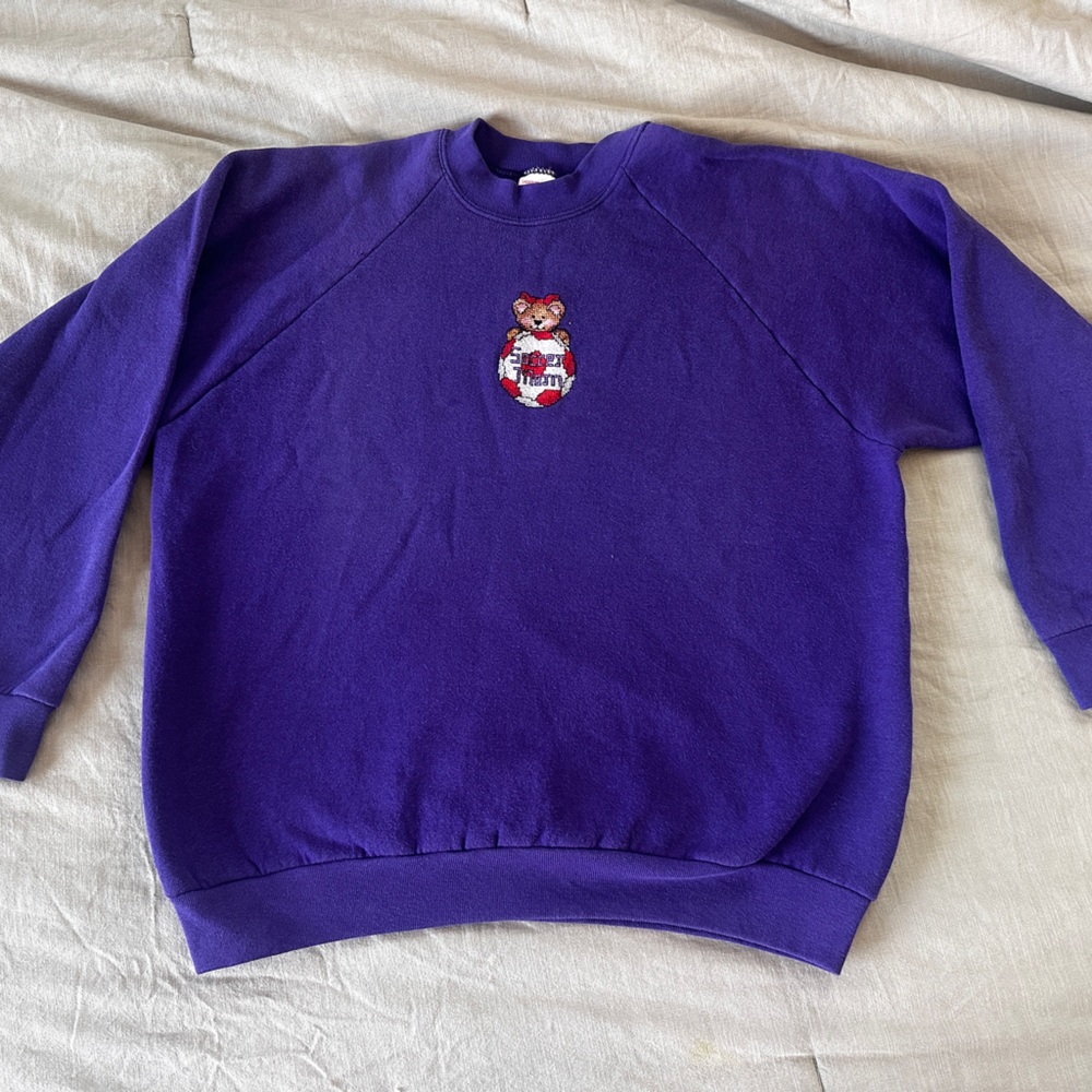 Vintage “Soccer Mom” stitched crewneck